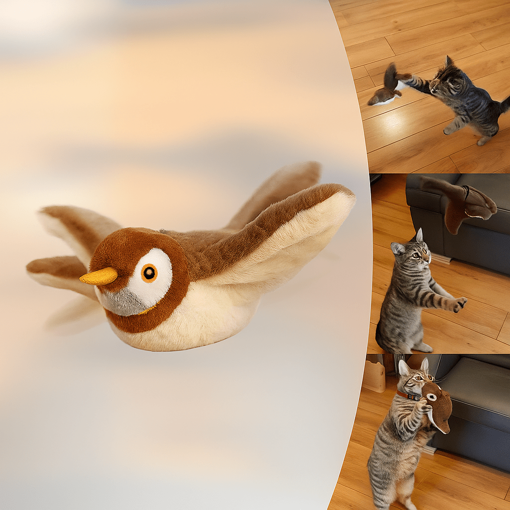 Juguete interactivo Gato - Pájaro volador - Pets & Drive