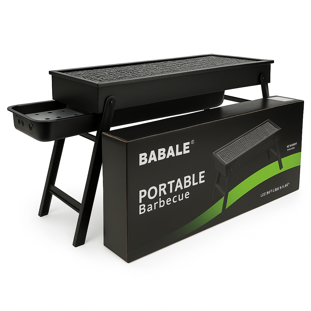 Parrilla Familiar de Carbón Portátil de Acero - Pets & Drive