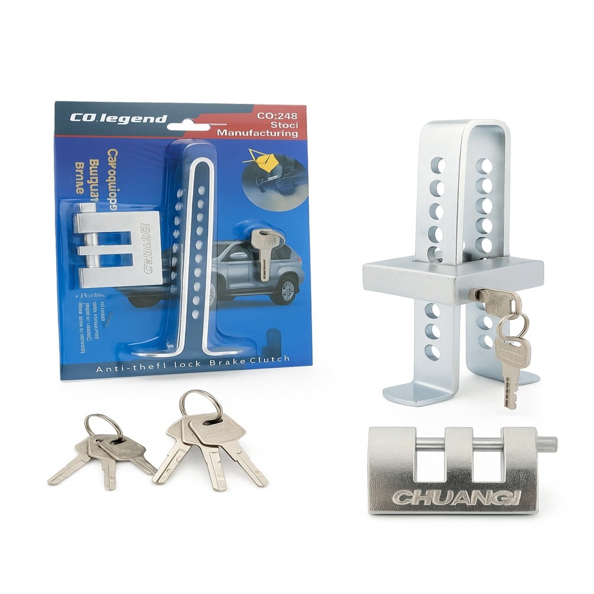 Traba Pedal Antirrobo para Vehículos - Pets & Drive