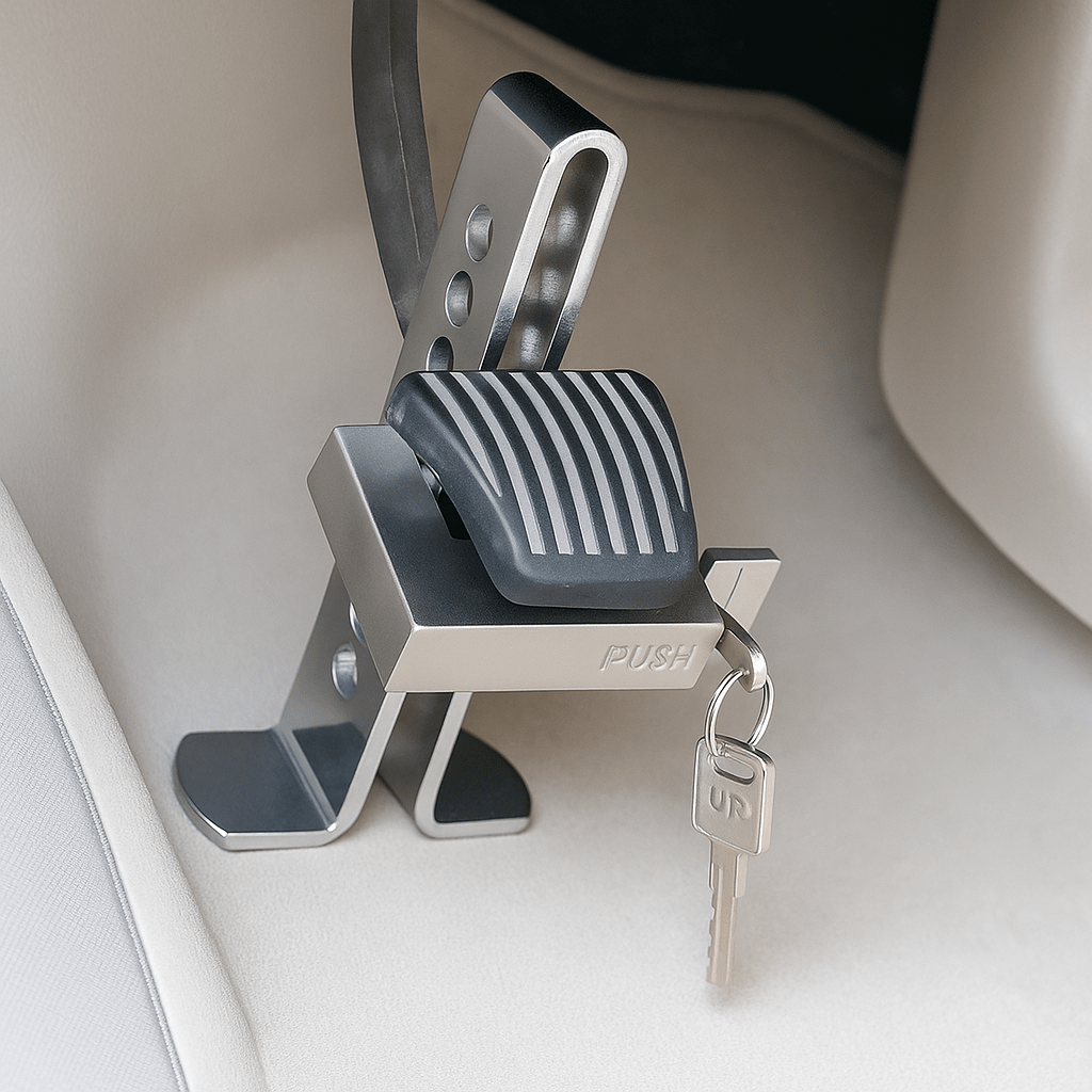 Traba Pedal Antirrobo para Vehículos - Pets & Drive